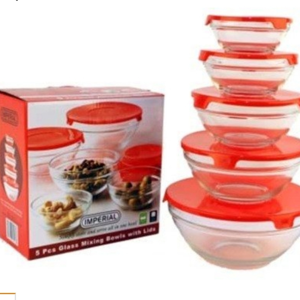 Imperial Home10pc glass bowl set